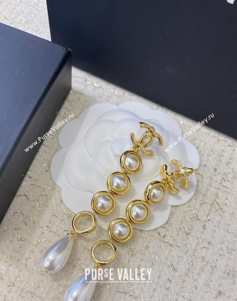 Chanel Pearls Long Earrings 2024 061402 (YF-240614109)