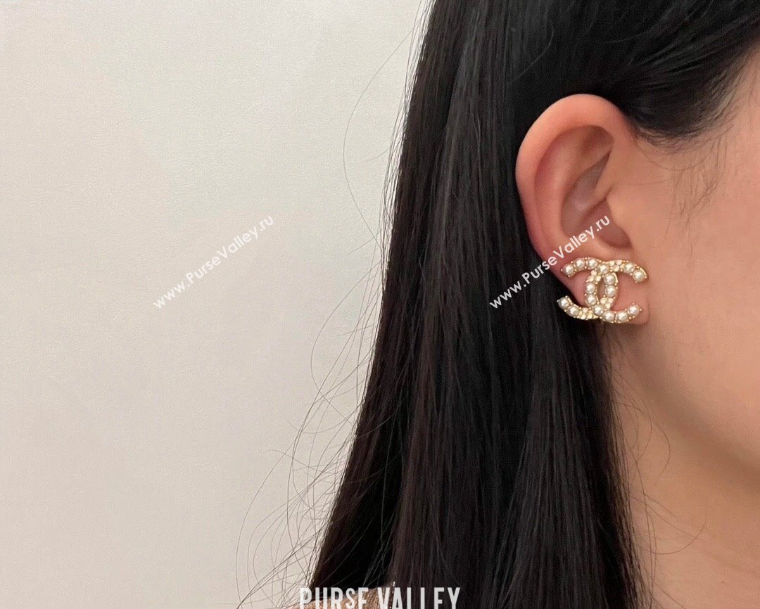 Chanel Pearls CC Earrings 2024 0912 (YF-240912035)