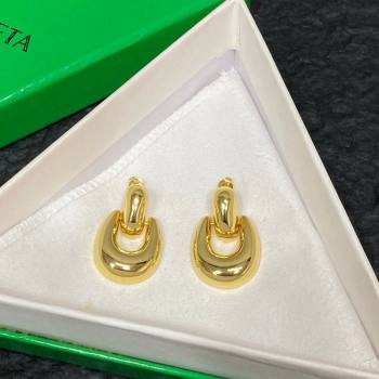 Bottega Veneta Short Earrings Gold 2024 0912 (YF-240912064)