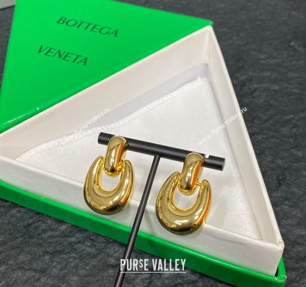 Bottega Veneta Short Earrings Gold 2024 0912 (YF-240912064)