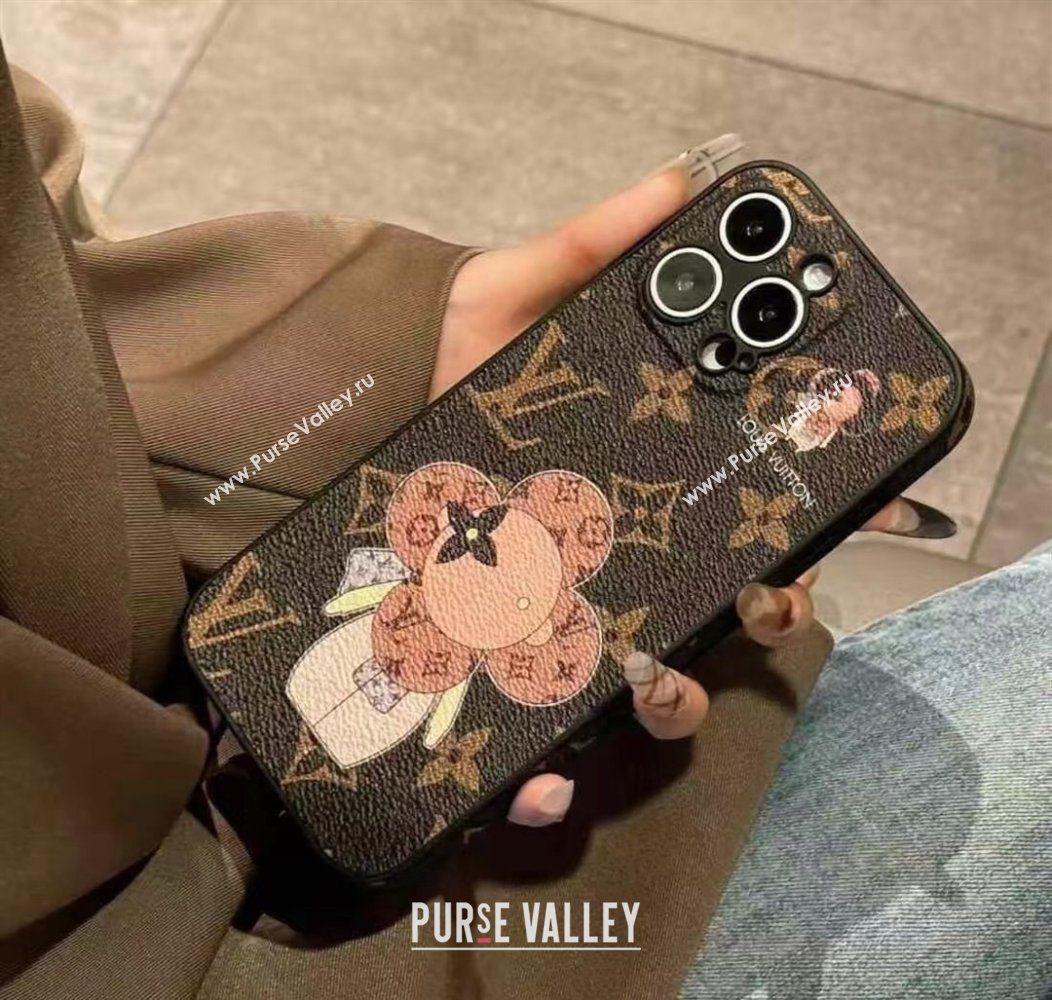 Louis Vuitton Vivienne iPhone Case Beige 2024 1129 (A-241129108)