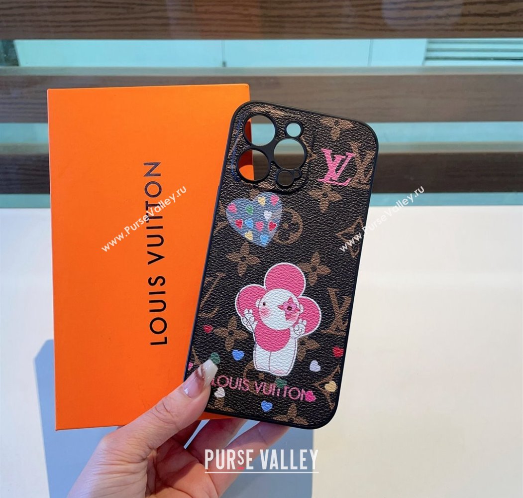 Louis Vuitton Vivienne iPhone Case Pink 2024 1129 (A-241129109)