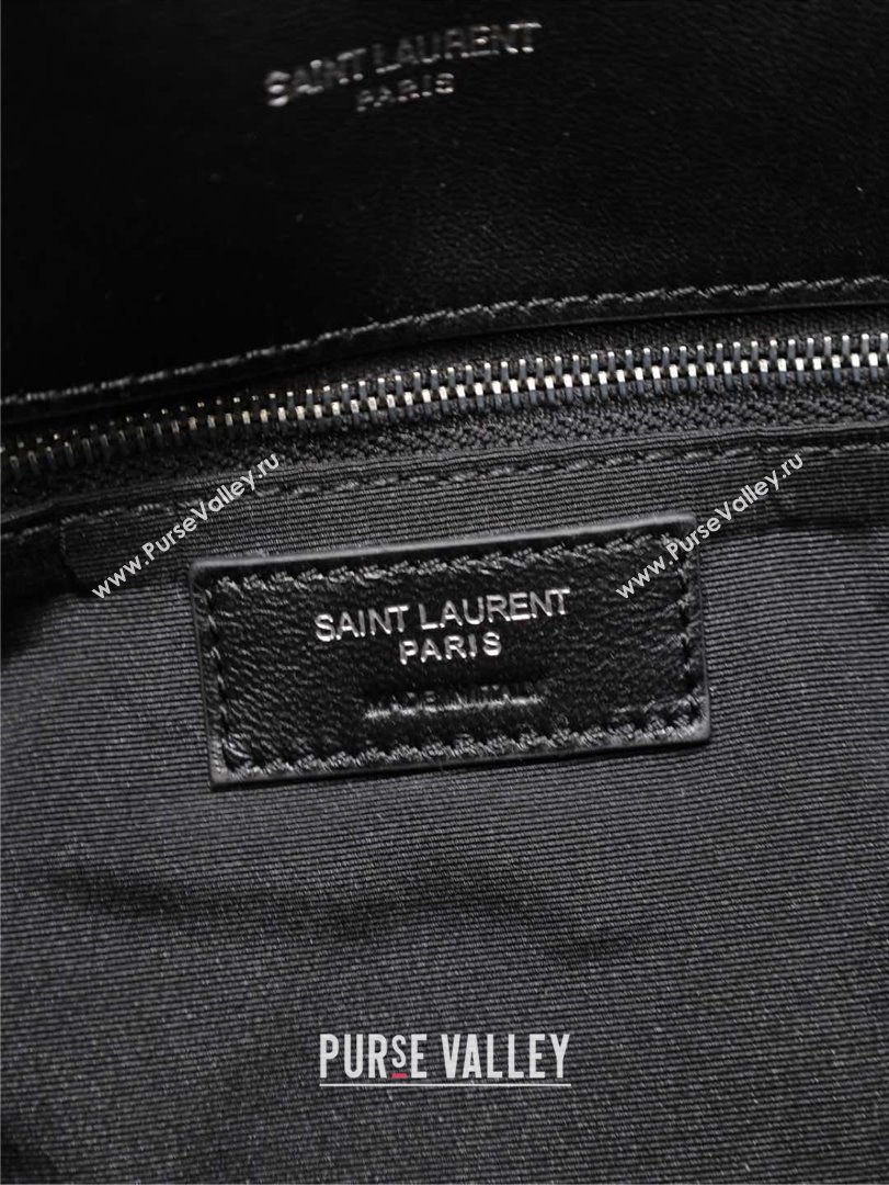 Saint Laurent Puffer Medium Bag in Nappa Leather 577475 Black/Silver 2025 (MHUI-25010805)