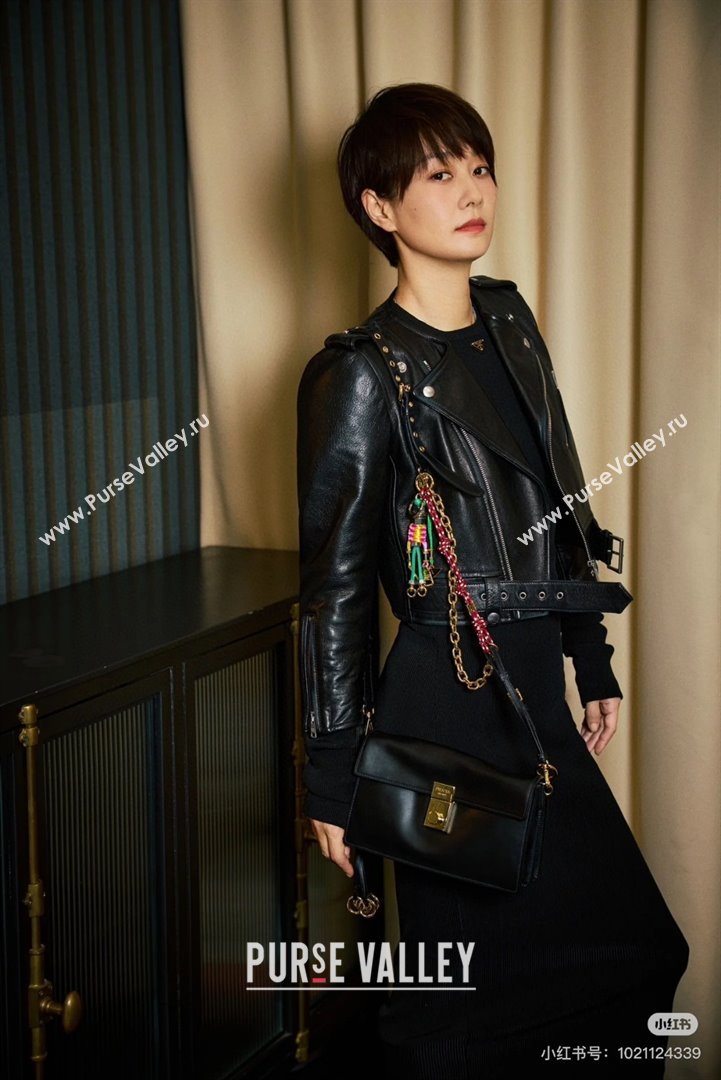 Prada Lambskin Skirt P031120 Black 2025 (Q-25031120)