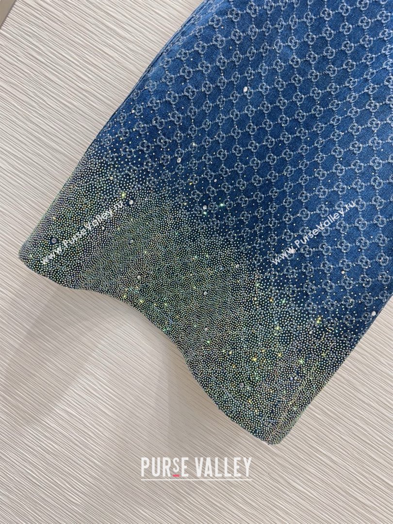 Gucci GG Dress with Crystals G031104 Blue 2025 (Q-25031104)