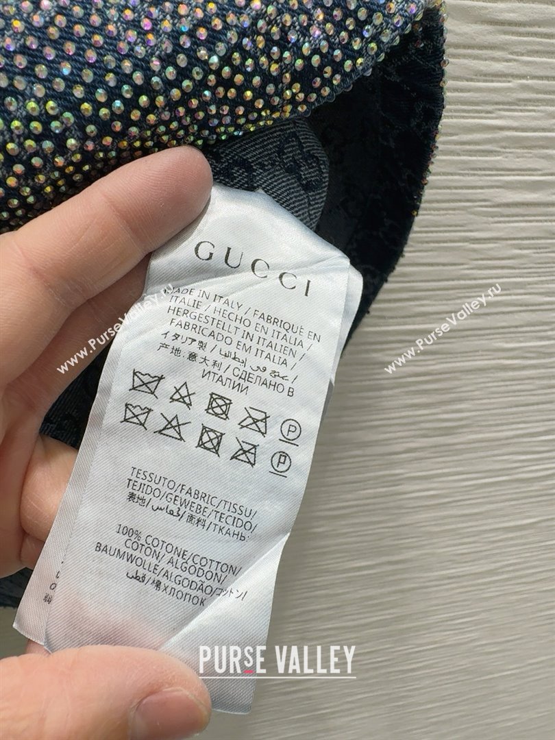 Gucci GG Dress with Crystals G031104 Blue 2025 (Q-25031104)