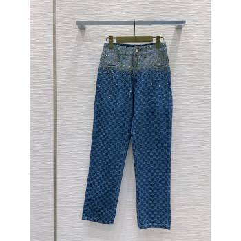 Gucci GG Jeans with Crystals G031105 Blue 2025 (Q-25031105)