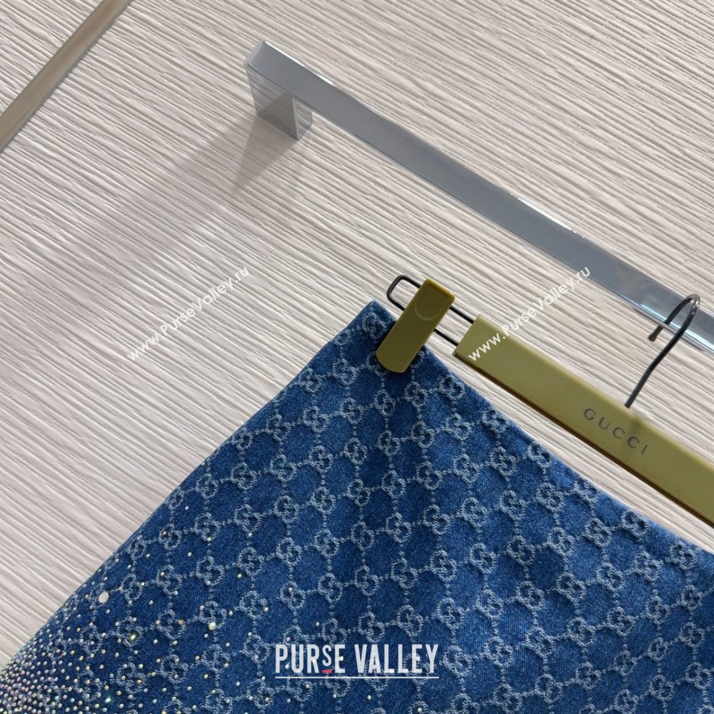 Gucci Skirt with Crystals G031002 Blue 2025 (Q-25031002)