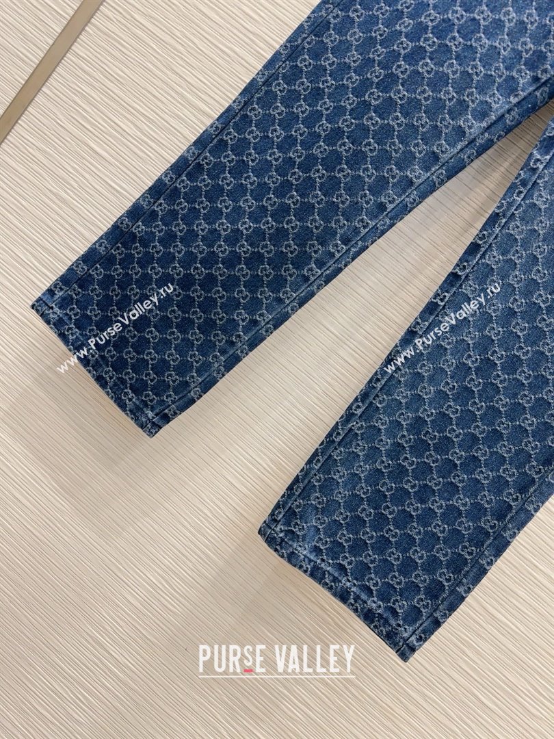 Gucci GG Jeans with Crystals G031105 Blue 2025 (Q-25031105)