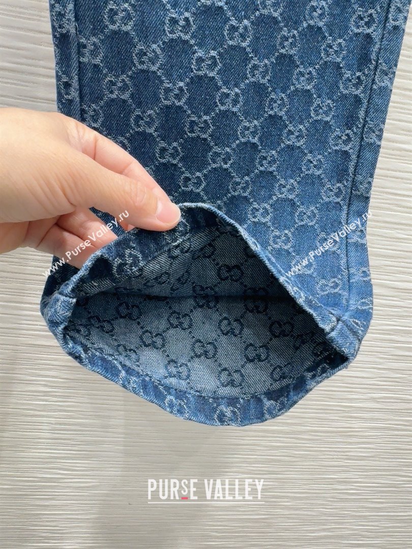 Gucci GG Jeans with Crystals G031105 Blue 2025 (Q-25031105)