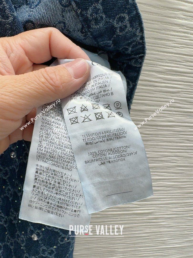Gucci GG Jeans with Crystals G031105 Blue 2025 (Q-25031105)