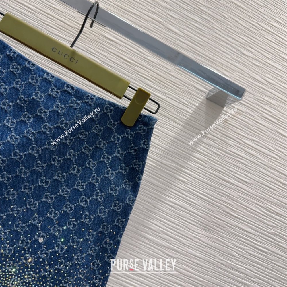 Gucci Skirt with Crystals G031002 Blue 2025 (Q-25031002)