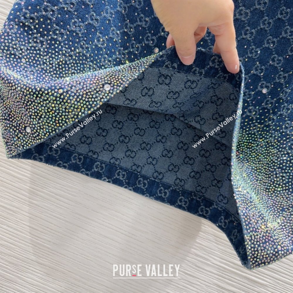 Gucci Skirt with Crystals G031002 Blue 2025 (Q-25031002)
