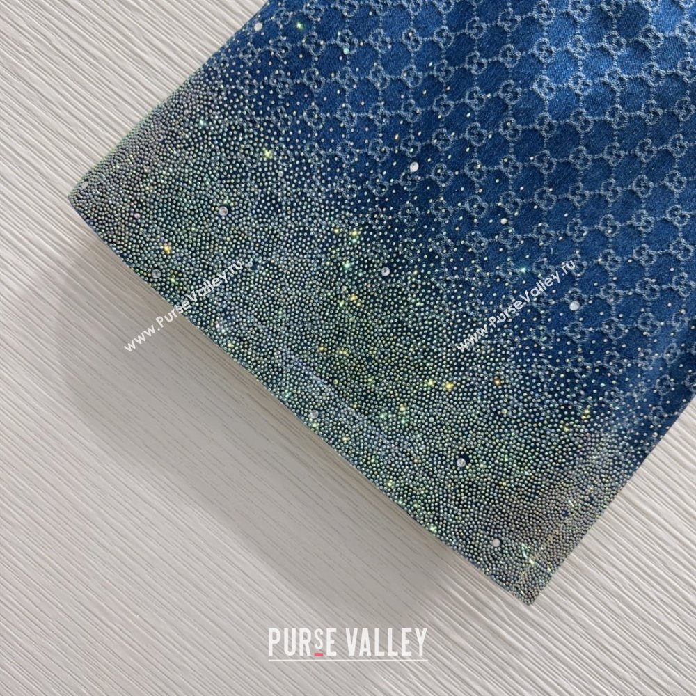 Gucci Skirt with Crystals G031002 Blue 2025 (Q-25031002)