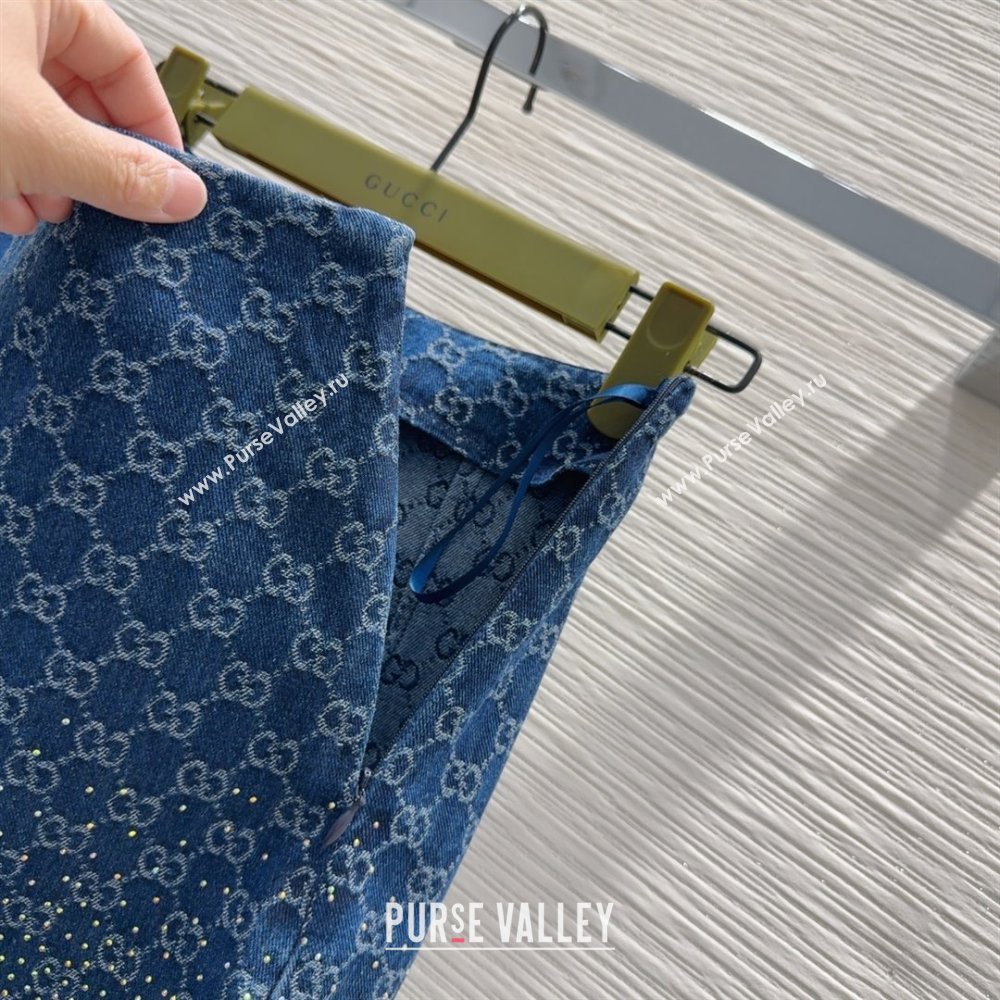 Gucci Skirt with Crystals G031002 Blue 2025 (Q-25031002)