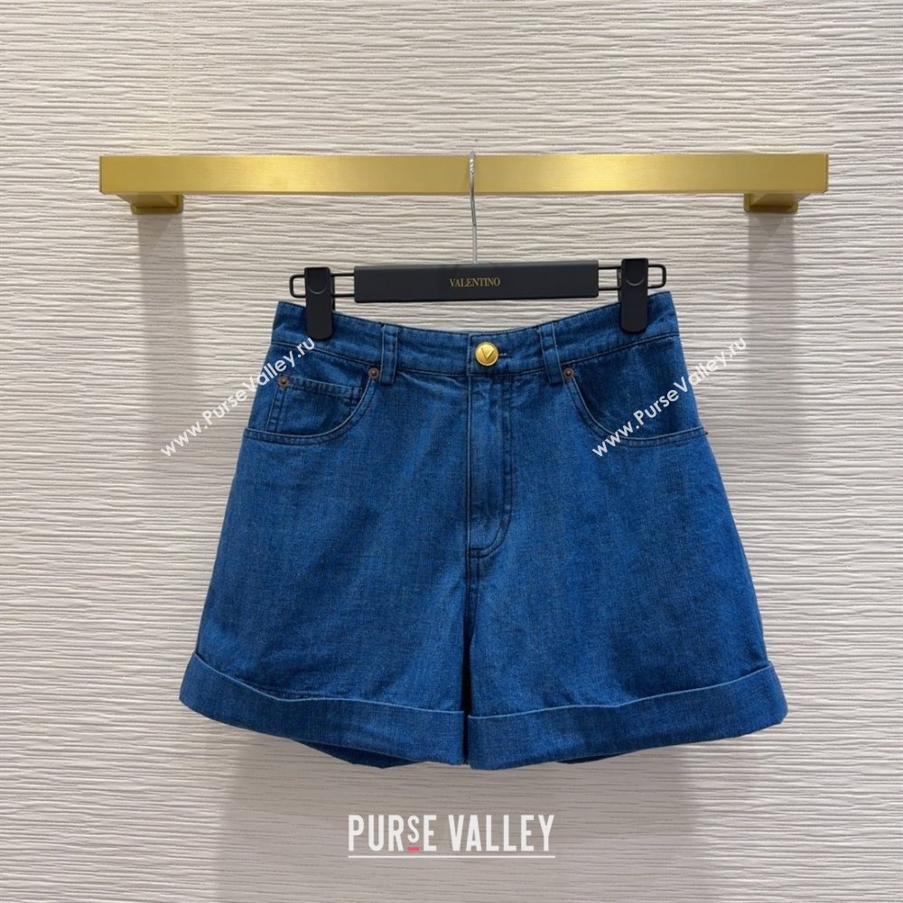 Valentino Denim Shorts V031128 Blue 2025 (Q-25031128)