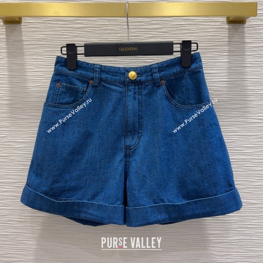 Valentino Denim Shorts V031128 Blue 2025 (Q-25031128)