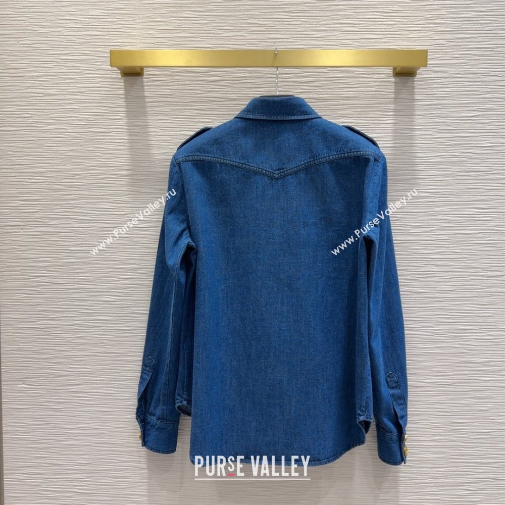 Valentino Denim Shirt V031129 Blue 2025 (Q-25031129)