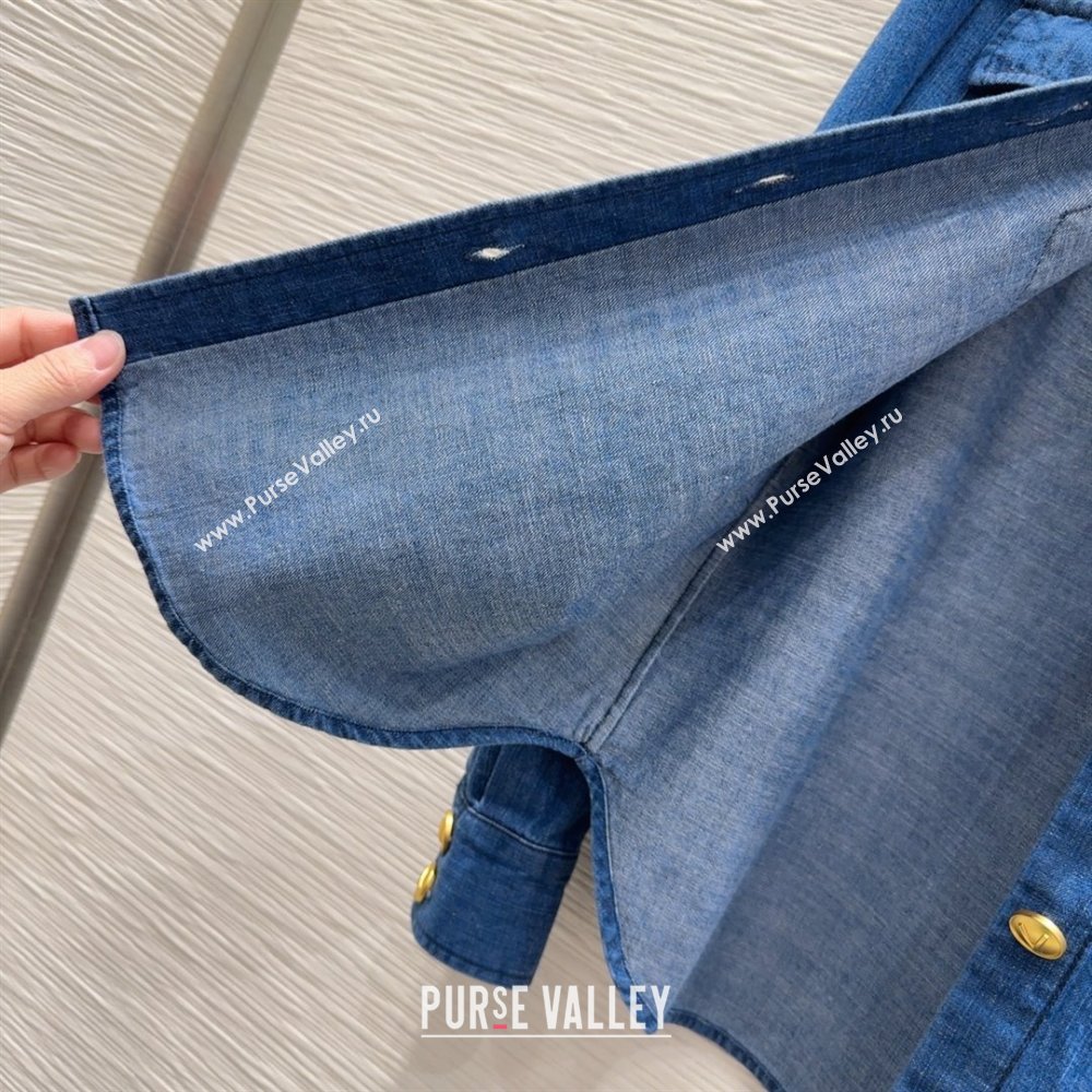 Valentino Denim Shirt V031129 Blue 2025 (Q-25031129)