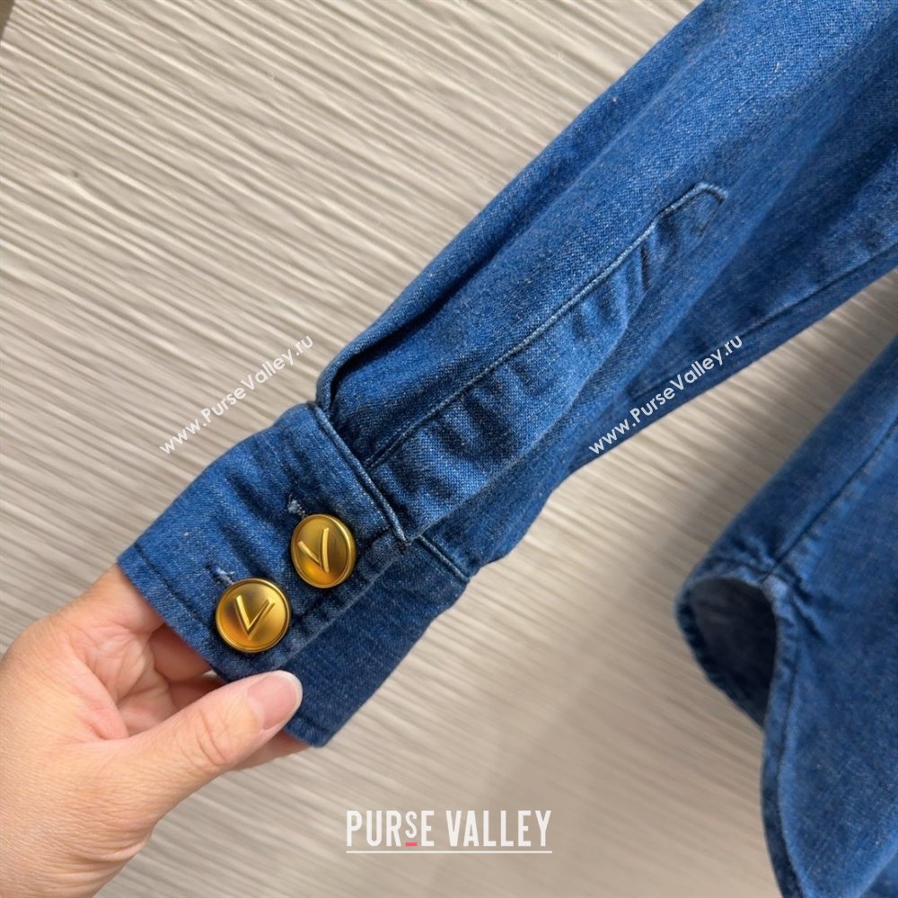 Valentino Denim Shirt V031129 Blue 2025 (Q-25031129)