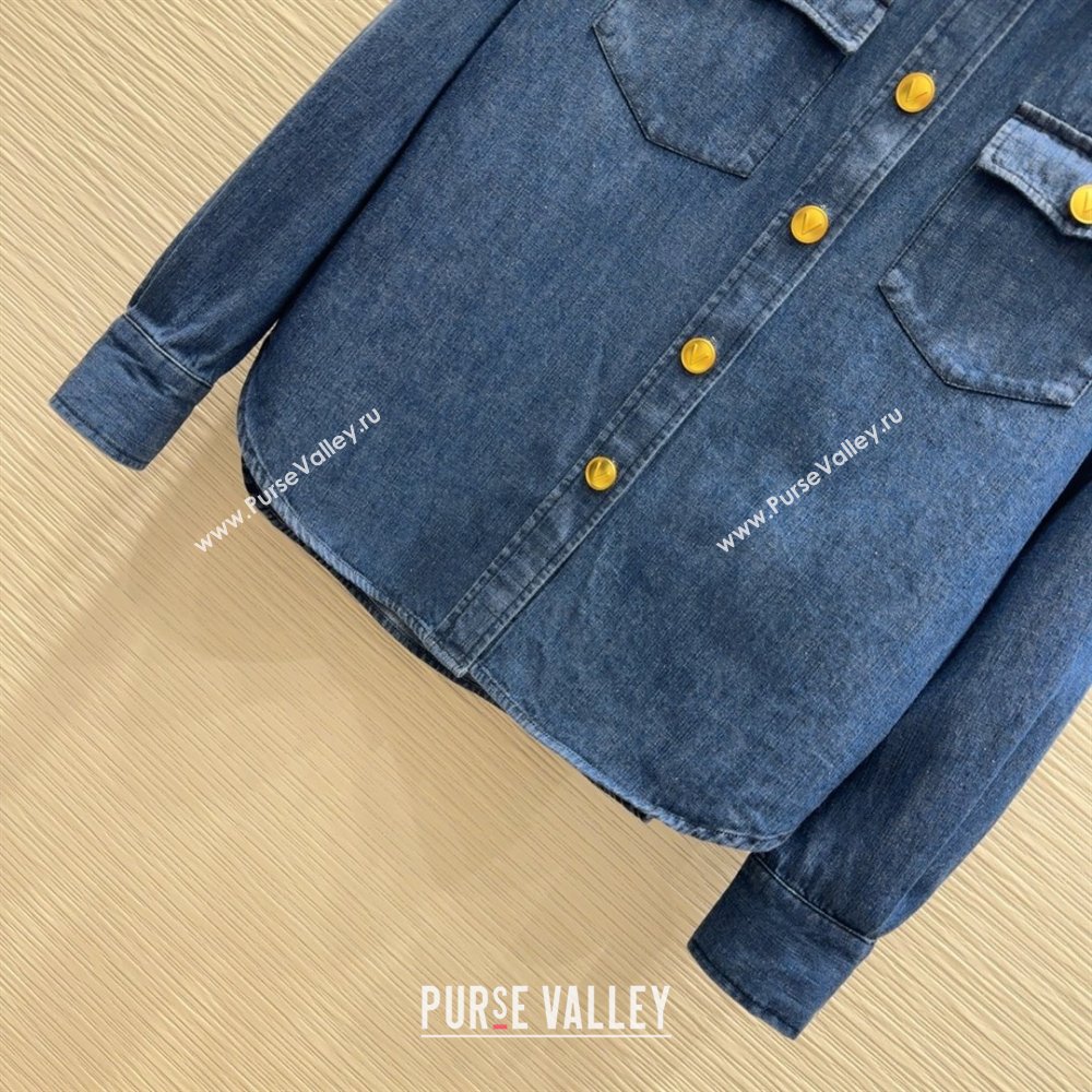 Valentino Denim Shirt V031129 Blue 2025 (Q-25031129)