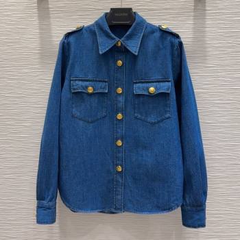 Valentino Denim Shirt V031129 Blue 2025 (Q-25031129)