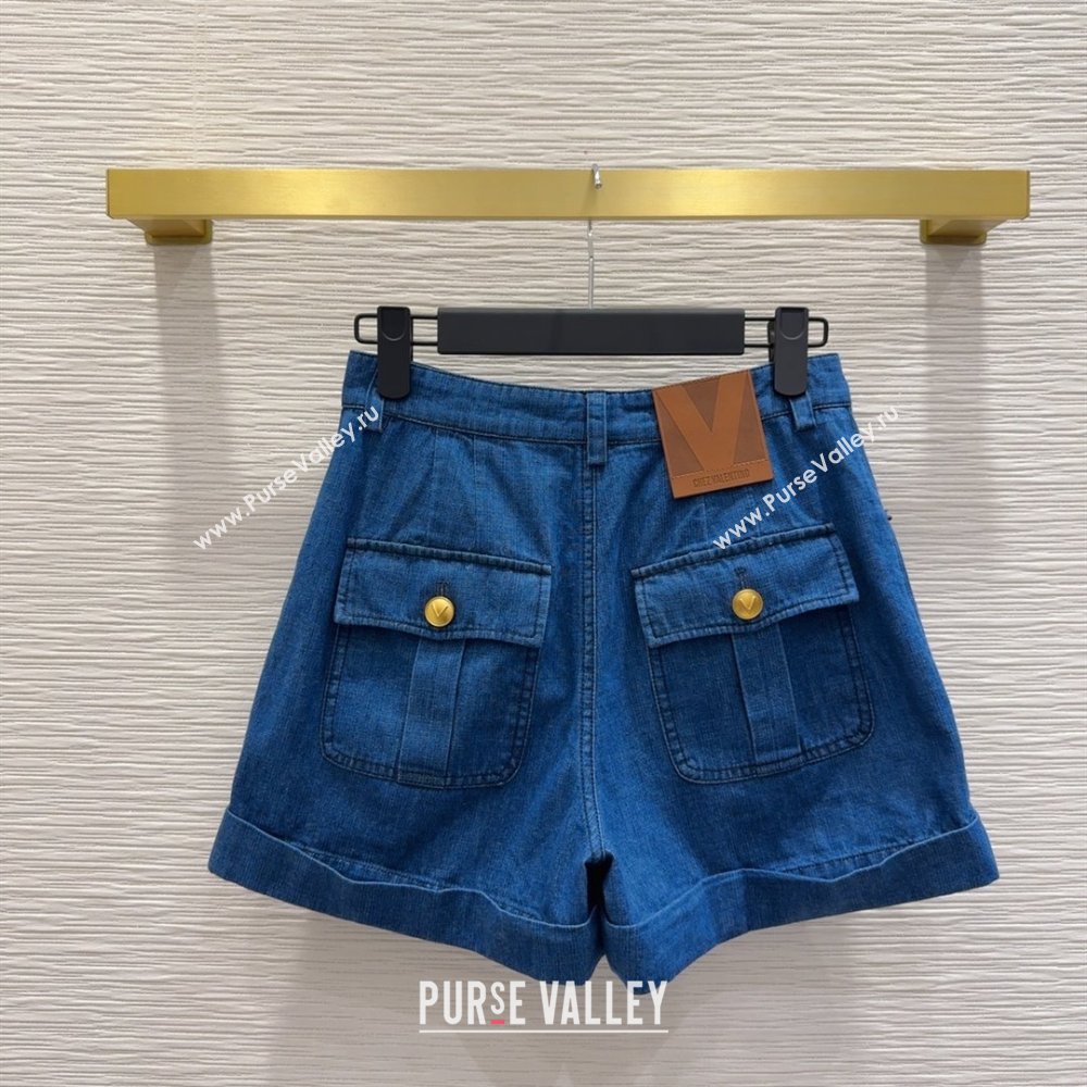 Valentino Denim Shorts V031128 Blue 2025 (Q-25031128)