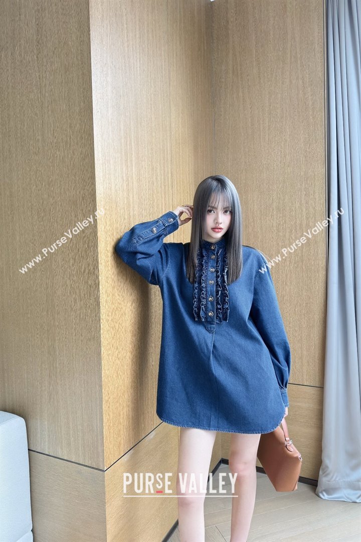 Valentino Denim Blouse V031130 Blue 2025 (Q-25031130)