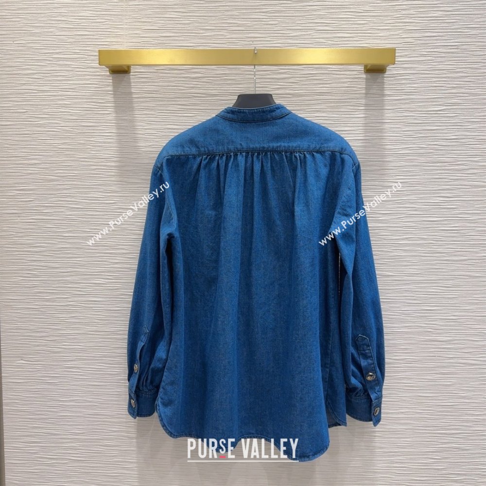 Valentino Denim Blouse V031130 Blue 2025 (Q-25031130)