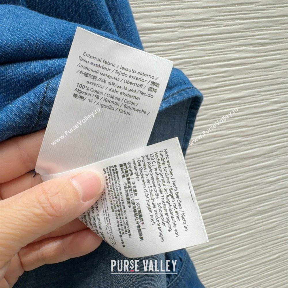 Valentino Denim Blouse V031130 Blue 2025 (Q-25031130)
