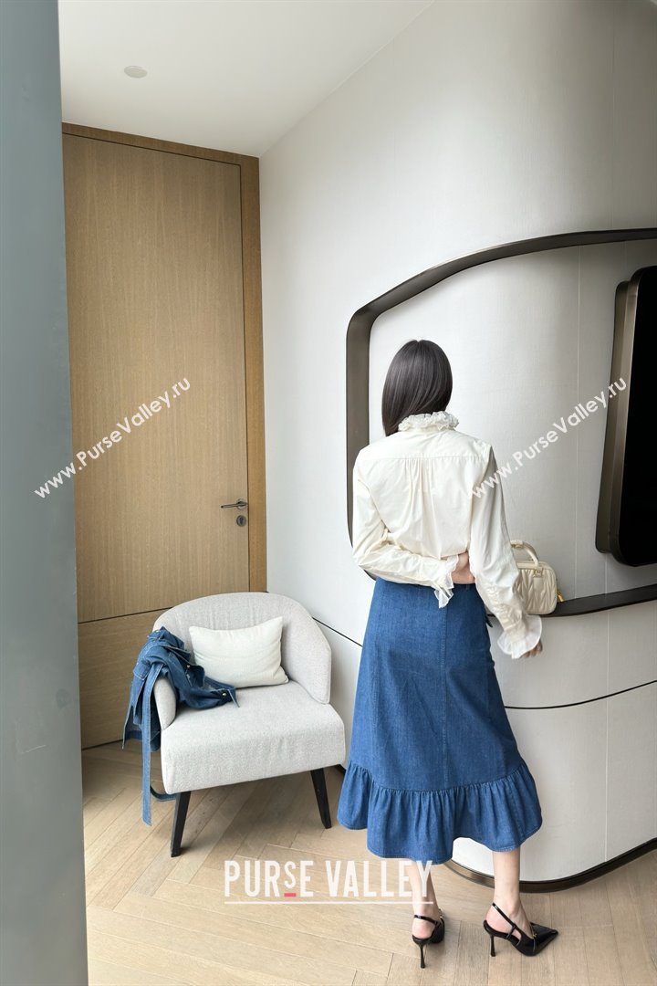 Valentino Denim Skirt V031131 Blue 2025 (Q-25031131)