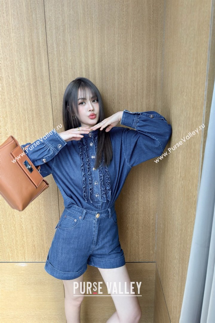 Valentino Denim Shorts V031128 Blue 2025 (Q-25031128)