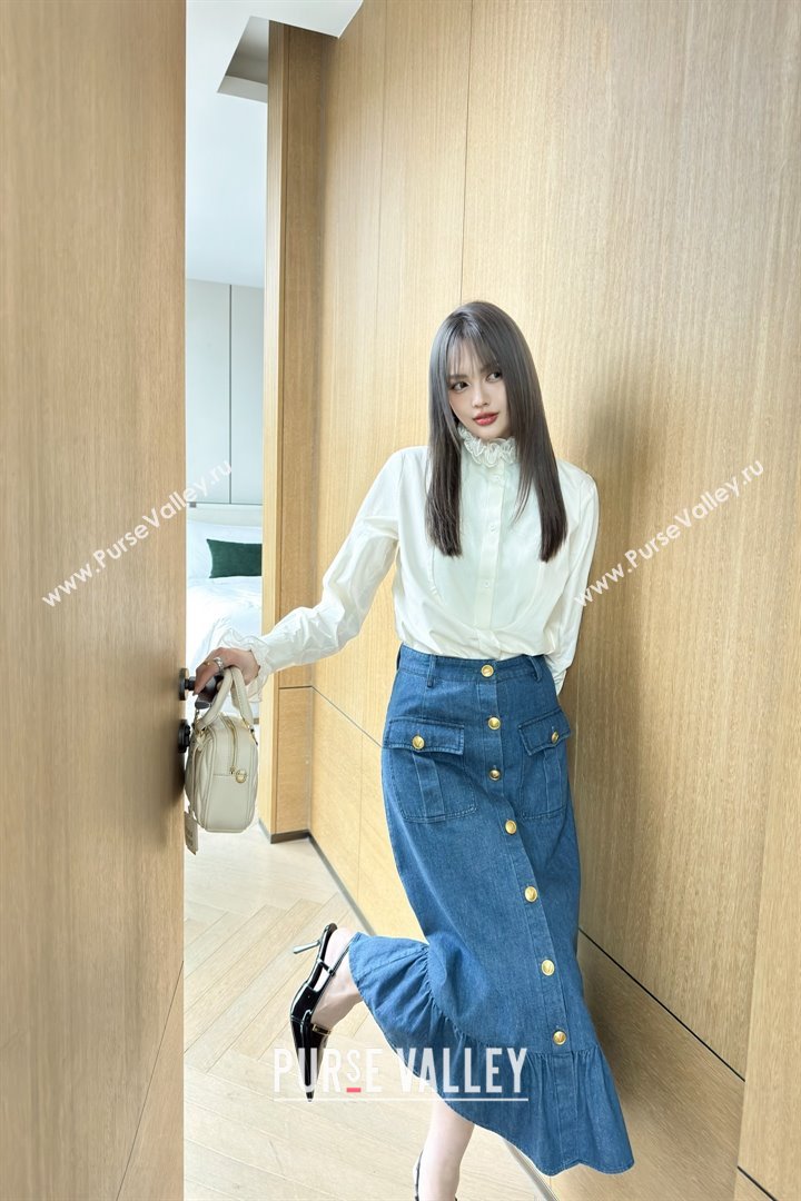 Valentino Denim Skirt V031131 Blue 2025 (Q-25031131)