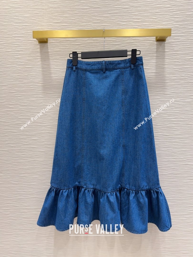 Valentino Denim Skirt V031131 Blue 2025 (Q-25031131)