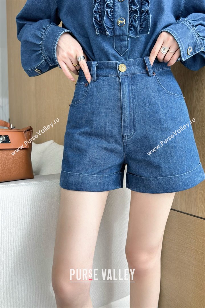 Valentino Denim Shorts V031128 Blue 2025 (Q-25031128)
