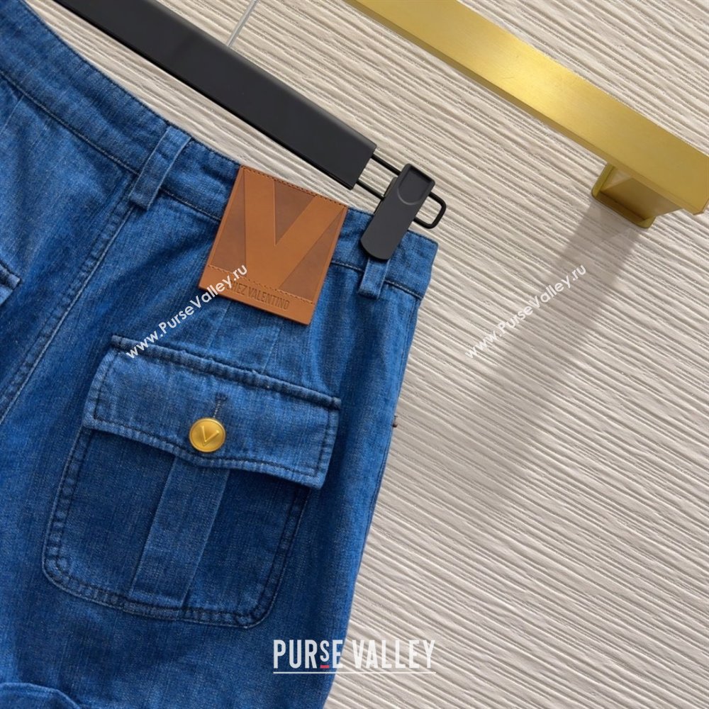 Valentino Denim Shorts V031128 Blue 2025 (Q-25031128)