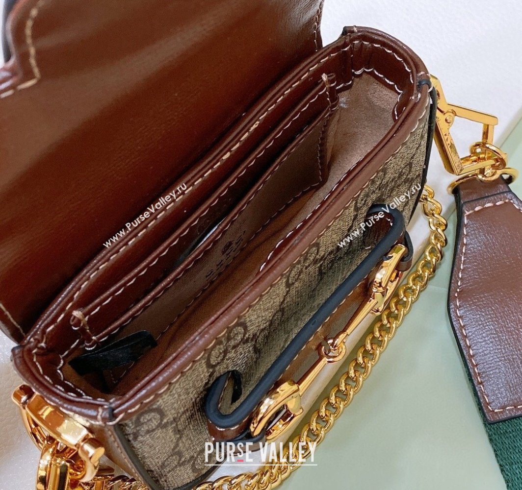 Gucci GG Canvas Chain Mini Bag with Web Strap 2025 0317 (99-250317051)