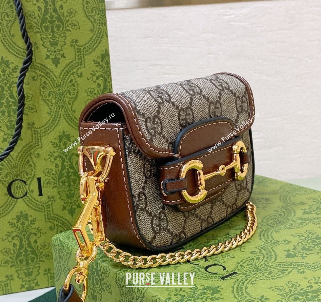 Gucci GG Canvas Chain Mini Bag with Web Strap 2025 0317 (99-250317051)