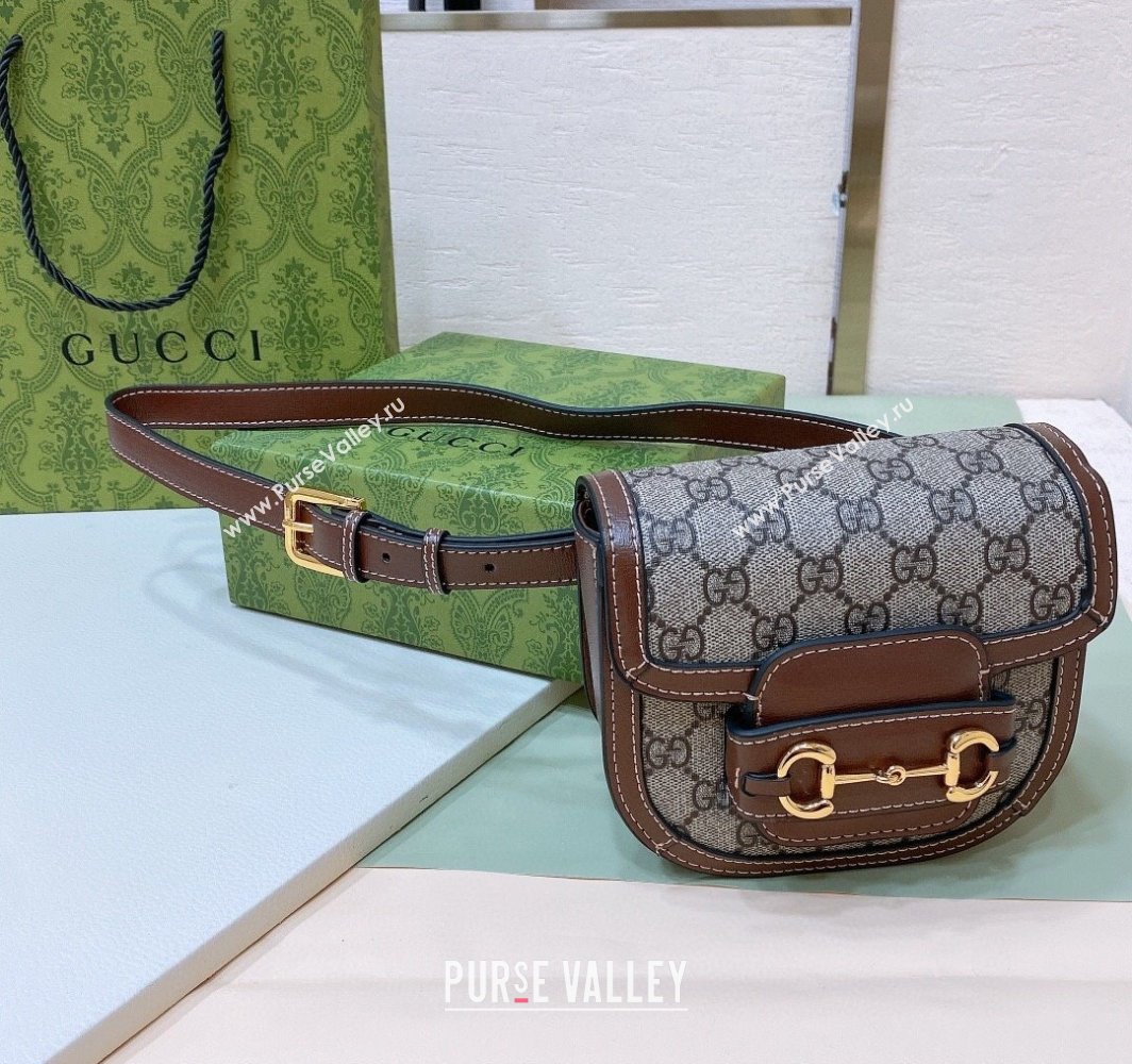 Gucci GG Canvas Belt bag Beige/Brown 2025 0317 (99-250317053)