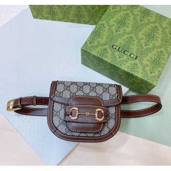 Gucci GG Canvas Belt bag Beige/Brown 2025 0317 (99-250317053)