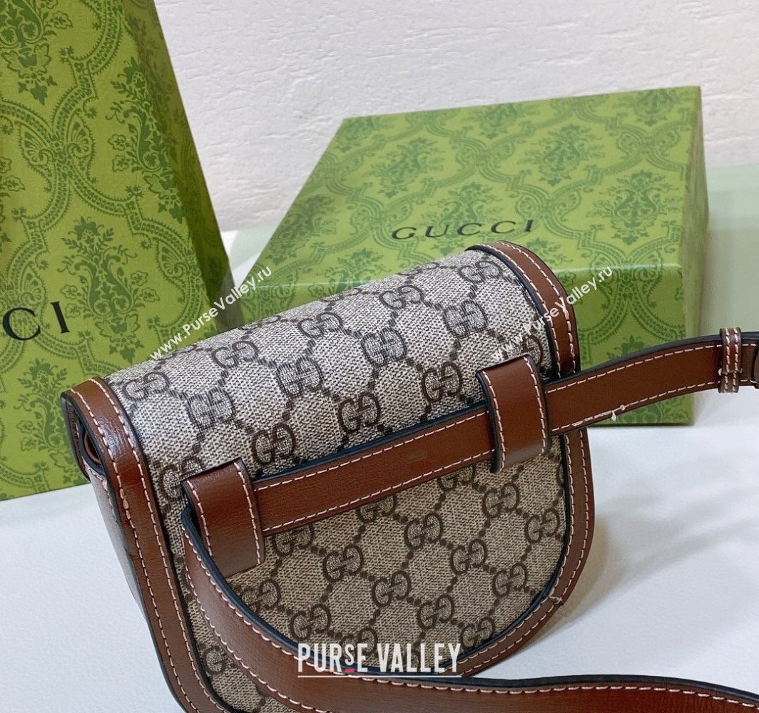 Gucci GG Canvas Belt bag Beige/Brown 2025 0317 (99-250317053)
