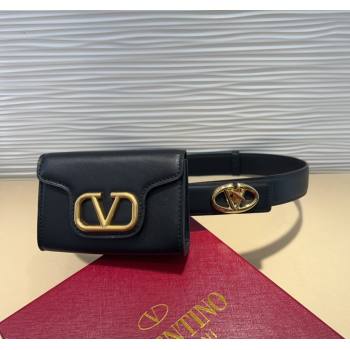 Valentino VLogo Signature Leather Belt Black 2025 (99-250317054)