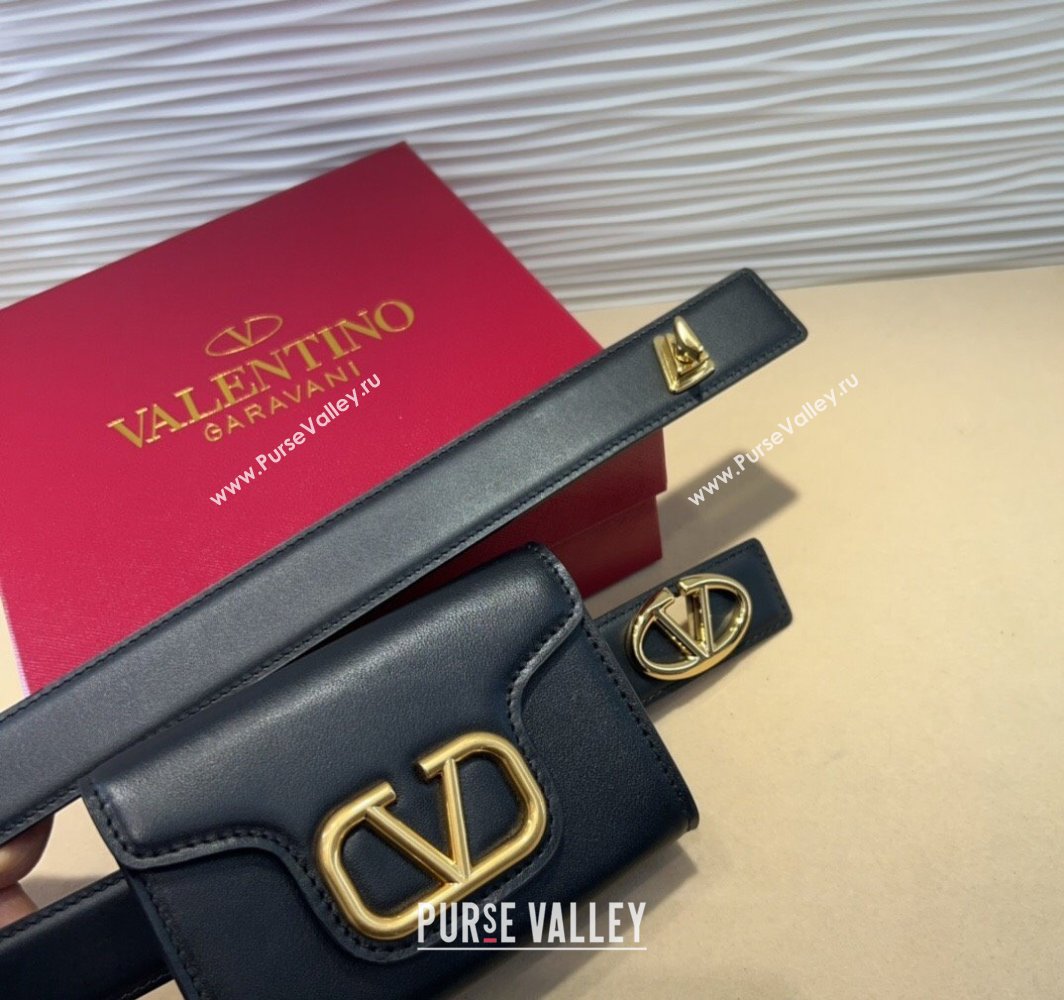 Valentino VLogo Signature Leather Belt Black 2025 (99-250317054)