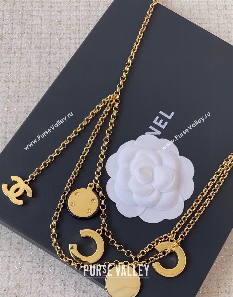 Chanel Coco Chain Belt ABE280 Black 2025 (99-250317048)