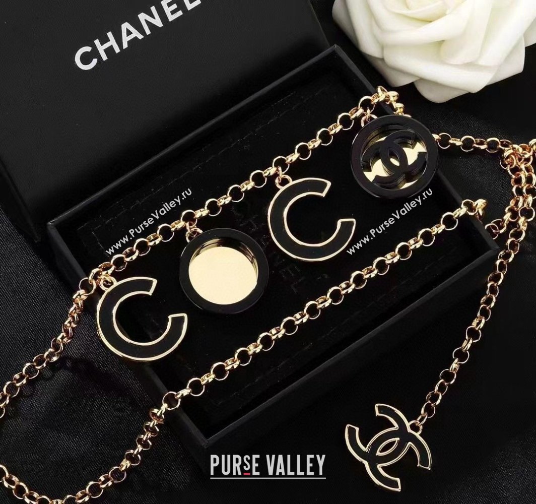 Chanel Coco Chain Belt ABE280 Black 2025 (99-250317048)