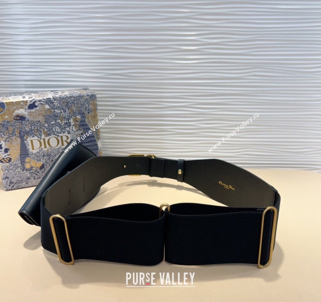 Dior Saddle Black Belt Bag with Pouch in Leather and Stretch 2025 (99-250317057)