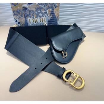 Dior Saddle Black Belt Bag with Pouch in Leather and Stretch 2025 (99-250317057)