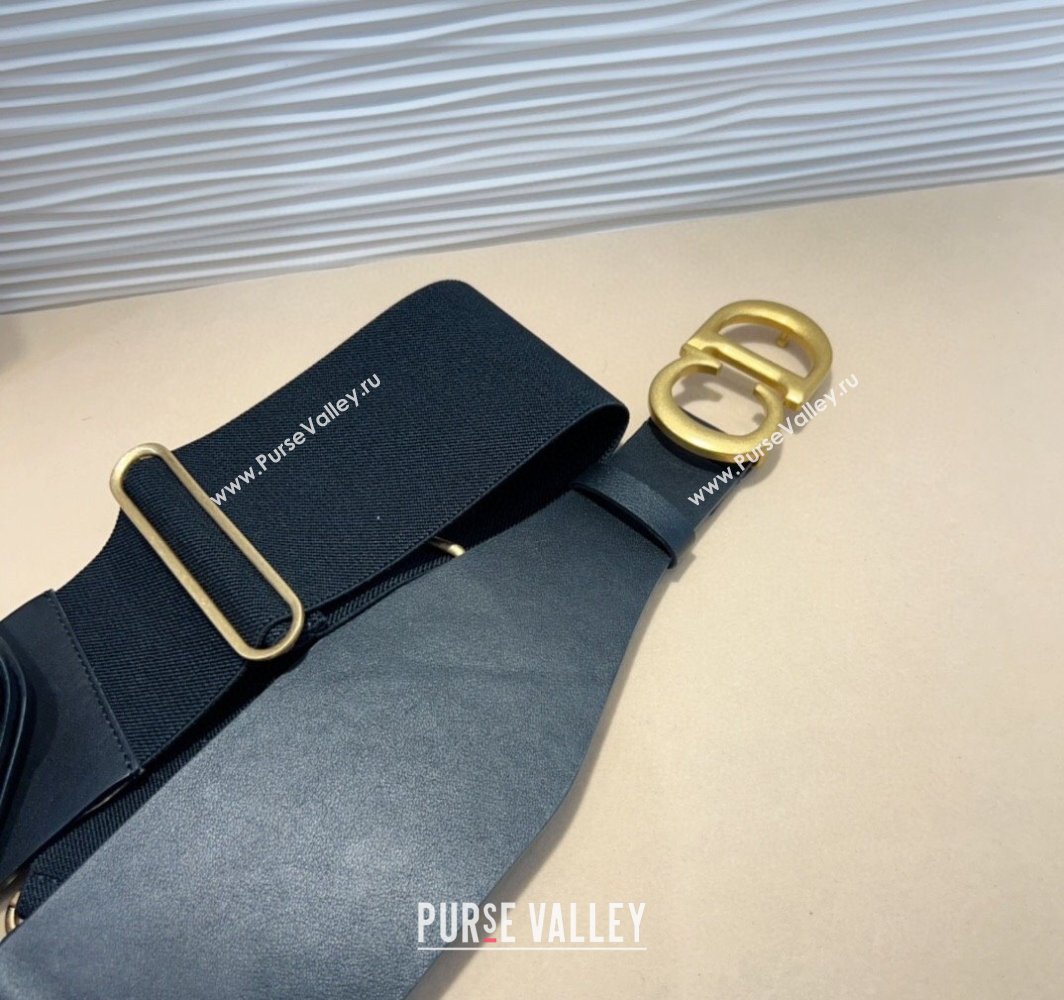 Dior Saddle Black Belt Bag with Pouch in Leather and Stretch 2025 (99-250317057)