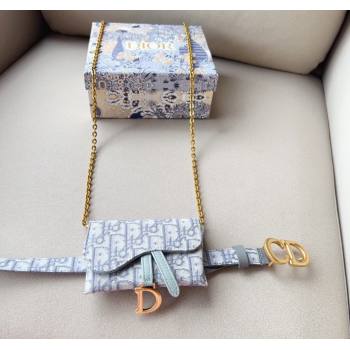 Dior Oblique Card Wallet Belt Bag Mini bag Grey 2025 0317 (99-250317041)