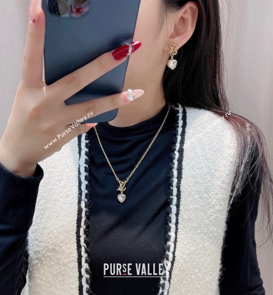 Louis Vuitton LV Iconic heart Short Earrings 2025 (YF-250320036)